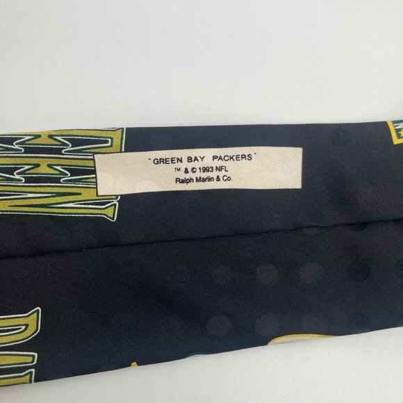 Vintage 1993 Green Bay Packers NFL Silk‎ Tie RM Sport Classic Collection - Picture 4 of 7